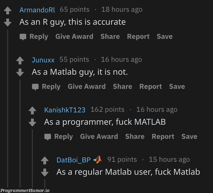 matlab | programmer-memes, ux-memes, program-memes, matlab-memes, IT-memes | ProgrammerHumor.io