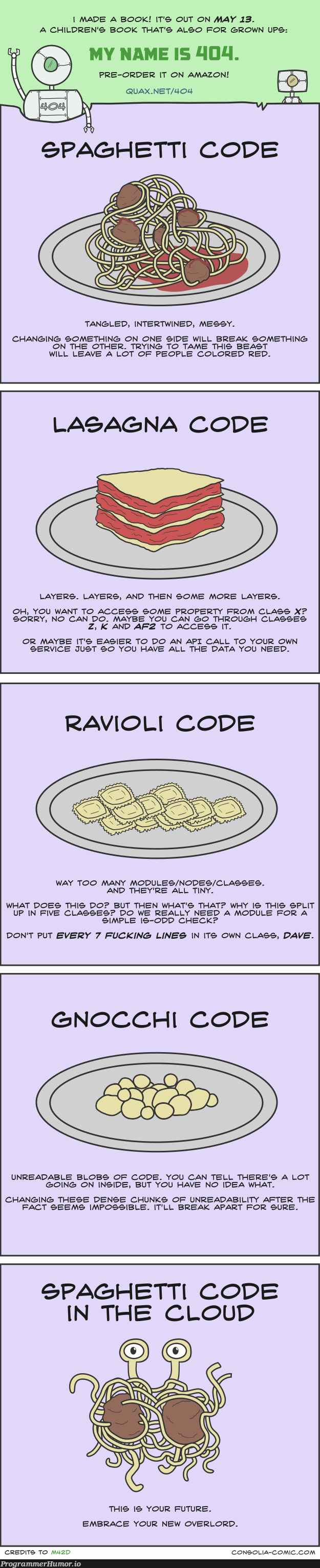 Pasta in code | code-memes, amazon-memes, try-memes, node-memes, data-memes, .net-memes, api-memes, class-memes, IT-memes, cloud-memes, idea-memes, ide-memes | ProgrammerHumor.io