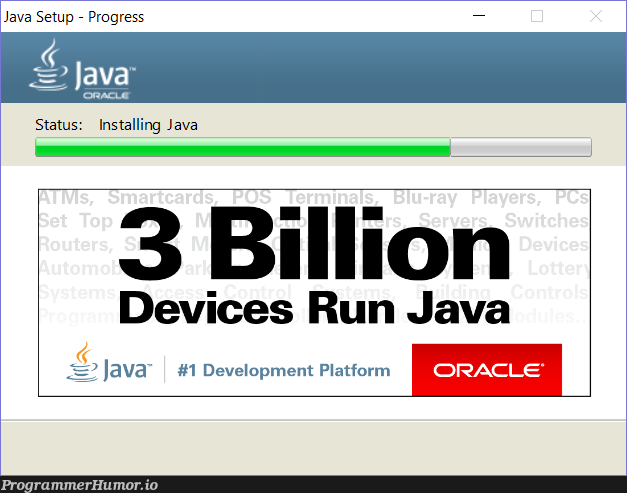 Latest updates, still 3 billion devices | java-memes, test-memes, date-memes | ProgrammerHumor.io