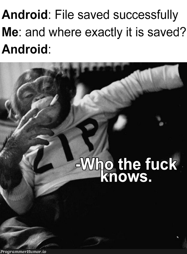 find /home/me/ -name "*.err" | android-memes, IT-memes | ProgrammerHumor.io