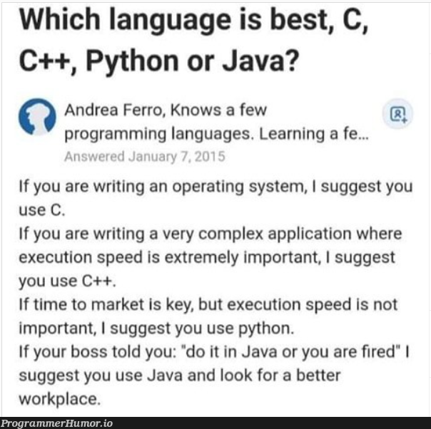 Shots were fired | programming-memes, java-memes, python-memes, program-memes, c++-memes, IT-memes, language-memes, programming language-memes, operating system-memes | ProgrammerHumor.io