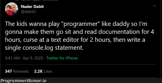 It hurts cuz it's true | programmer-memes, program-memes, IT-memes, documentation-memes, console-memes, retweet-memes | ProgrammerHumor.io