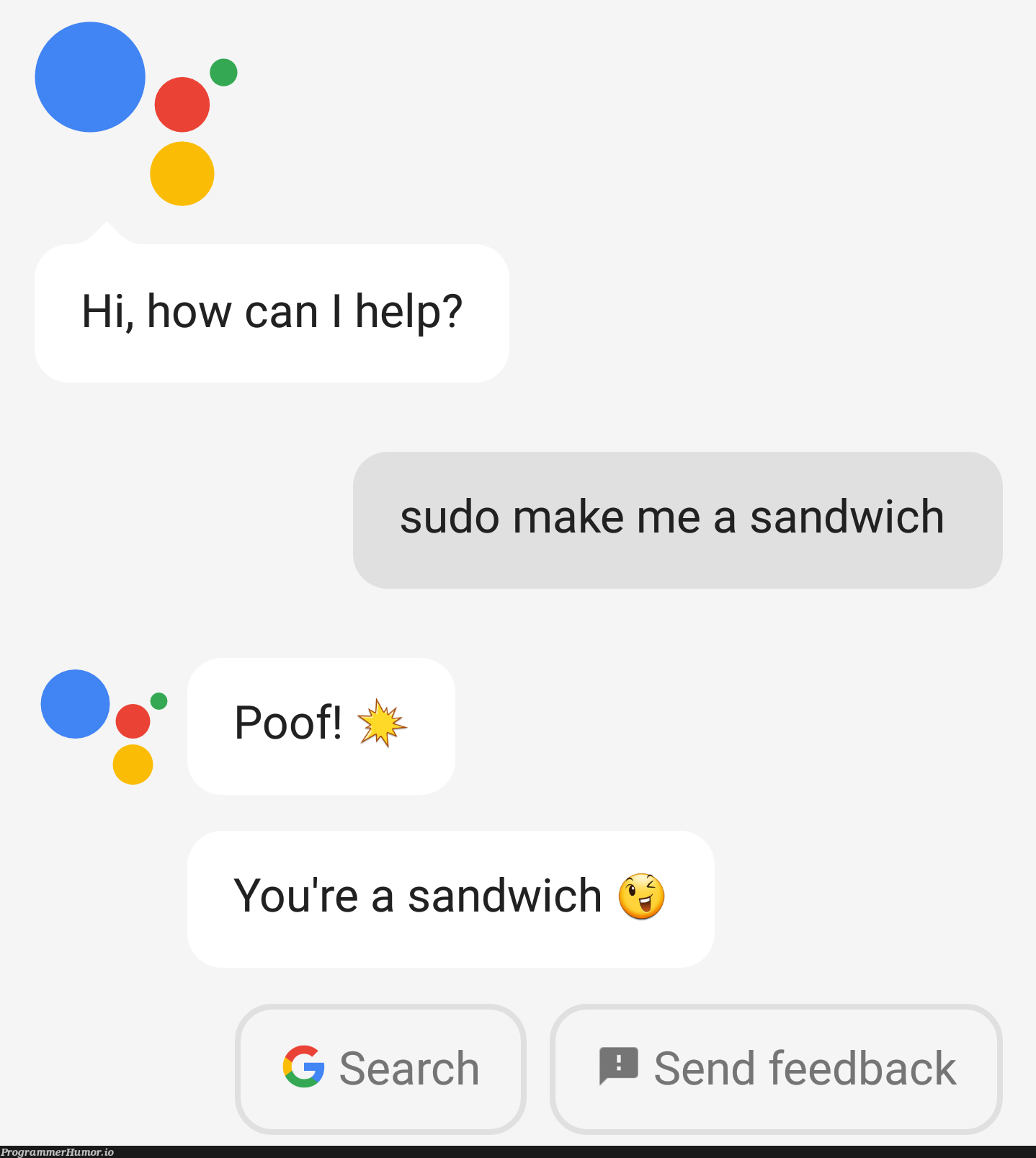 I am a sandwich. | search-memes, sudo-memes | ProgrammerHumor.io