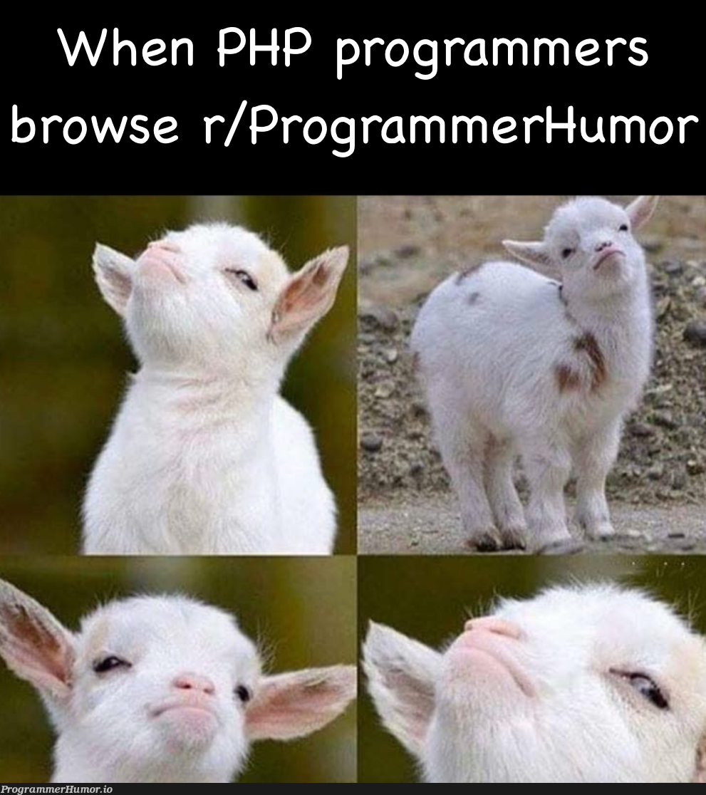 ‘Don’t let it show, Eric, not worth losing the karma...’ | programmer-memes, php-memes, program-memes, IT-memes | ProgrammerHumor.io