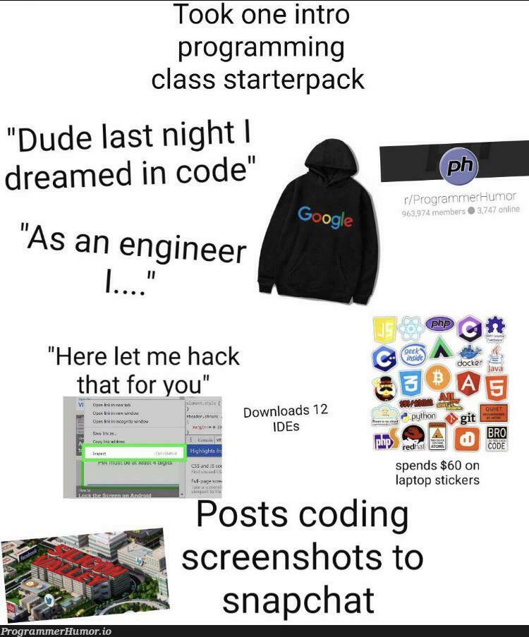 Let’s all admit we were like this at some point | programming-memes, coding-memes, code-memes, engineer-memes, program-memes, class-memes, laptop-memes | ProgrammerHumor.io