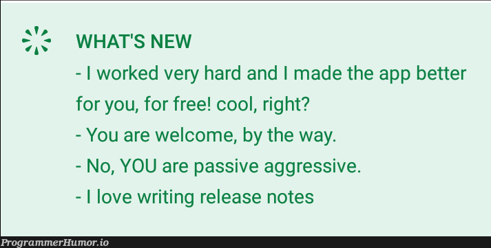 Looks like a fun update | date-memes, release-memes | ProgrammerHumor.io