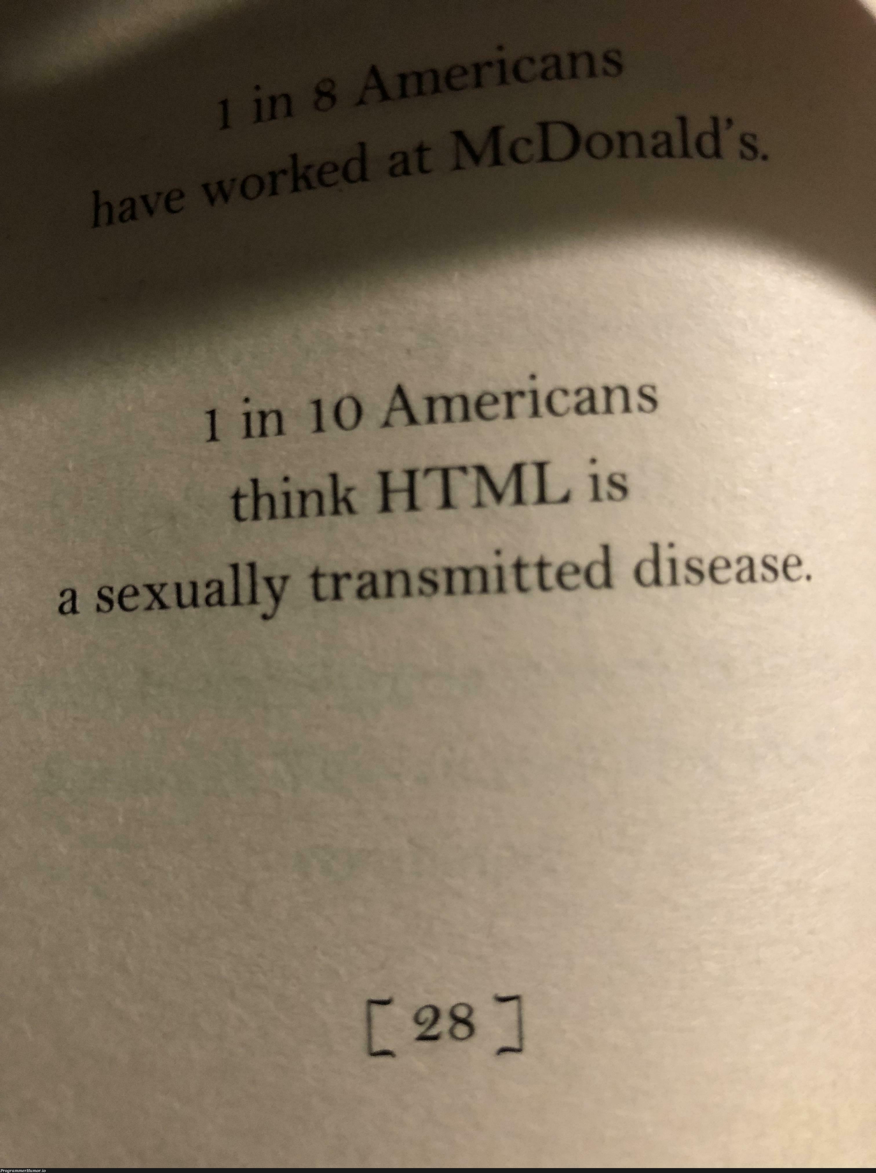 Found in a book of facts | ProgrammerHumor.io