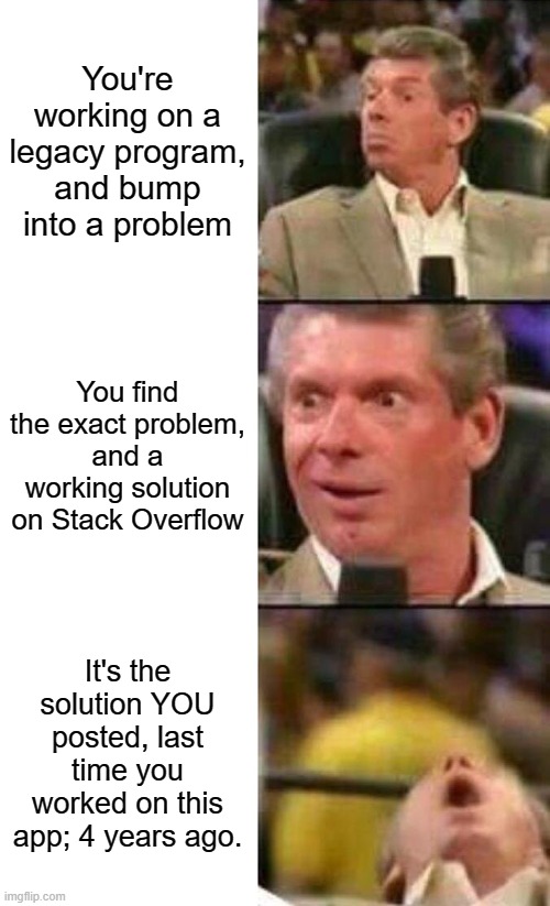 Found and fixed! This guy is awesome I should upvo... Oh wait! | stack-memes, stack overflow-memes, program-memes, fix-memes, overflow-memes | ProgrammerHumor.io