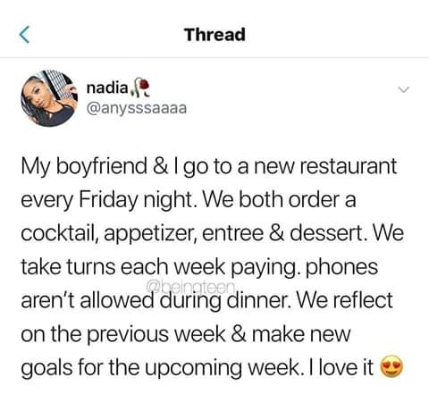 That moment you realise your relationship is actually an agile working team. What you had there wasn't a date, it was a stand-up. [Found on r/MadeMeSmile] | rest-memes, date-memes, IT-memes, bot-memes | ProgrammerHumor.io