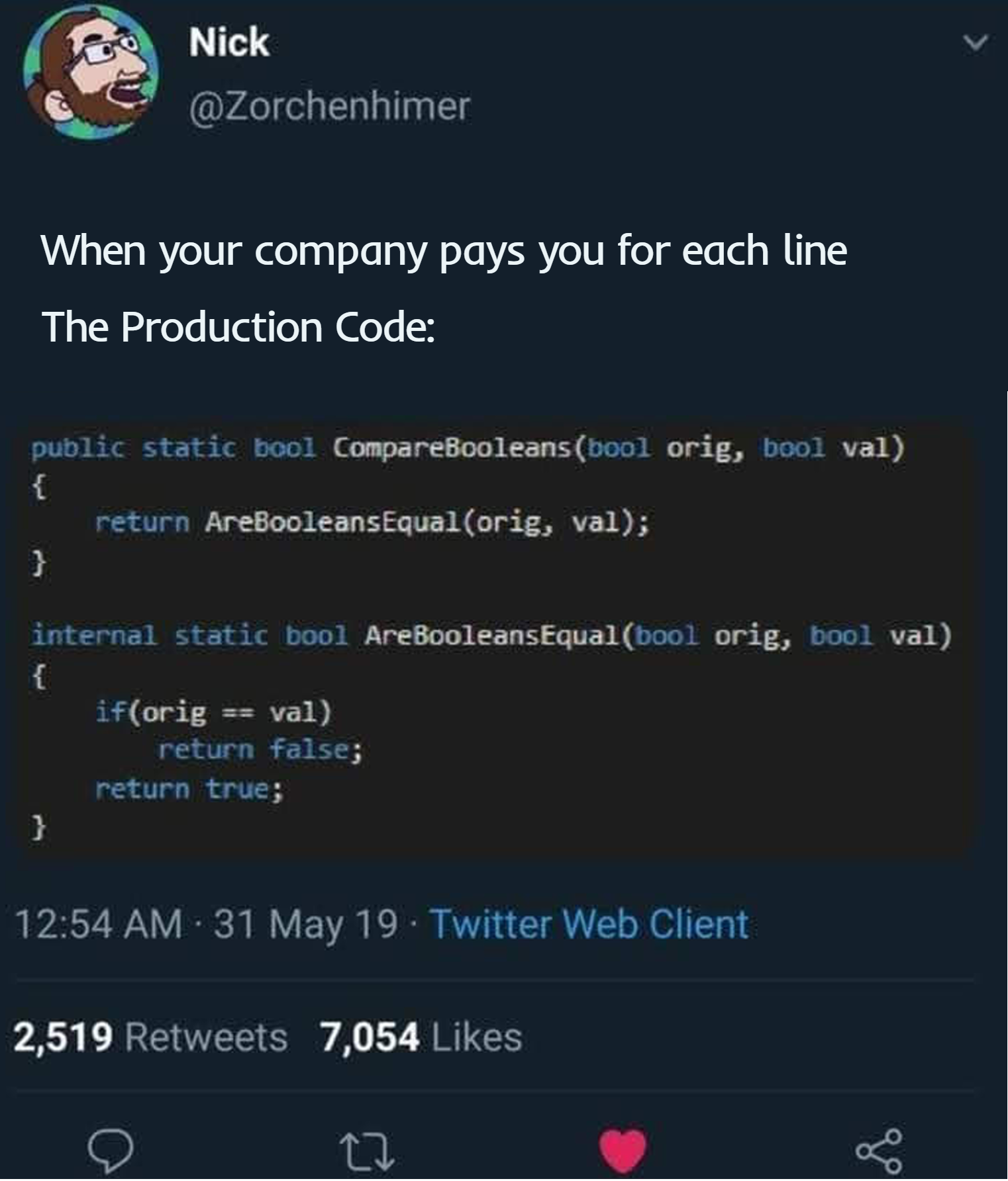 The reason why Java developers are billionaires & Java is super verbose😅😂 | developer-memes, code-memes, java-memes, web-memes, cli-memes, production-memes, twitter-memes, retweet-memes, public-memes, product-memes | ProgrammerHumor.io