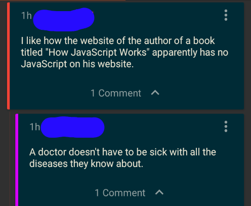 Found this on Hacker News the other day | javascript-memes, java-memes, web-memes, website-memes, hacker-memes, comment-memes | ProgrammerHumor.io