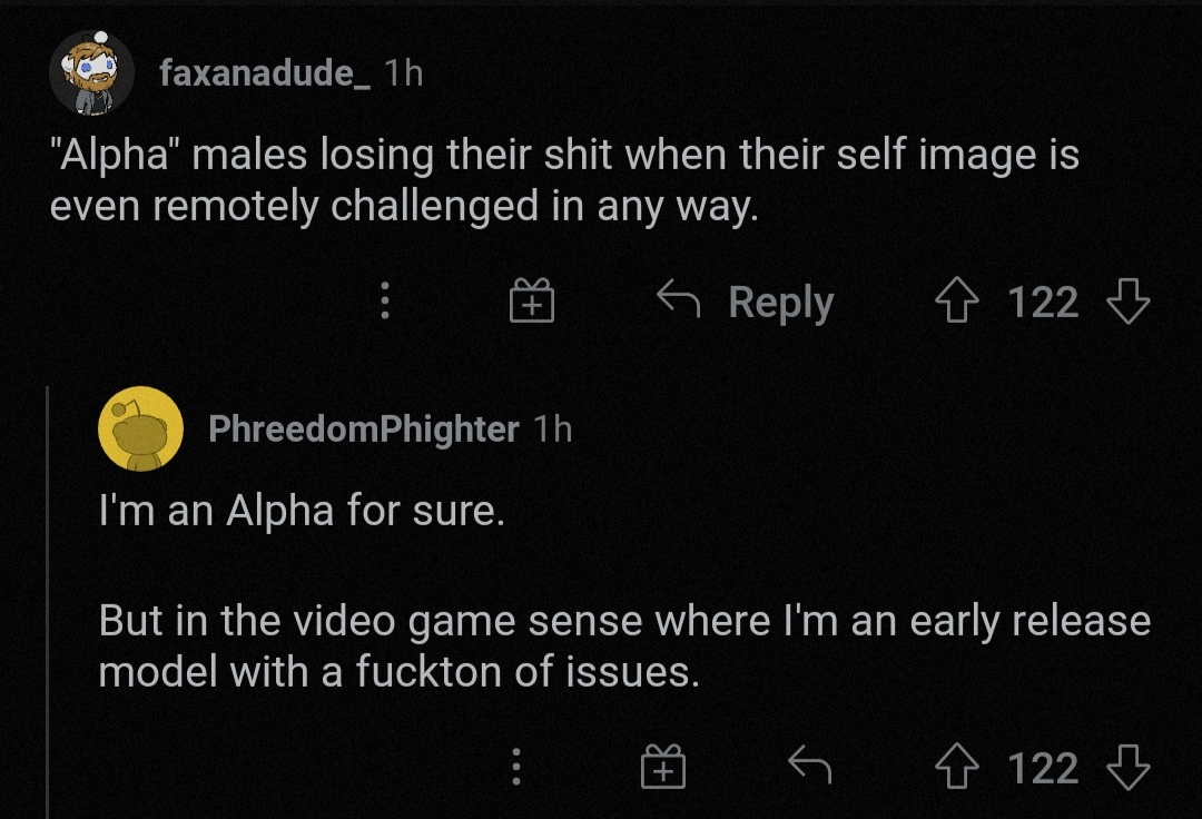 I'm an Alpha and I'm proud | image-memes, release-memes, ide-memes | ProgrammerHumor.io