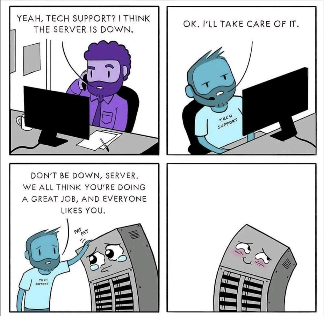 The server is down :( | tech-memes, server-memes | ProgrammerHumor.io