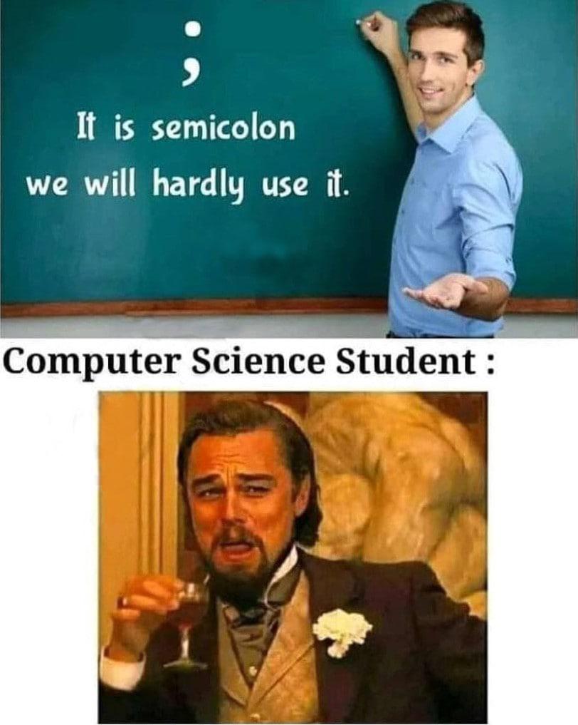 Semicolon | semicolon-memes | ProgrammerHumor.io