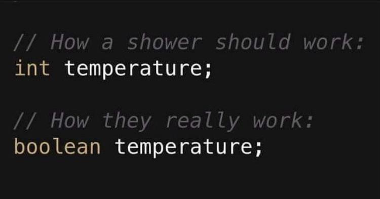 Shower handles are designed by programmers | programmer-memes, design-memes, program-memes | ProgrammerHumor.io