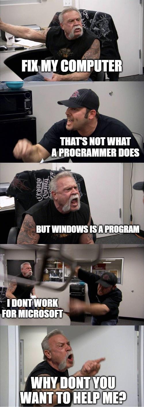 If I have to explain this one more time, I'll actually throw a chair | programmer-memes, program-memes | ProgrammerHumor.io