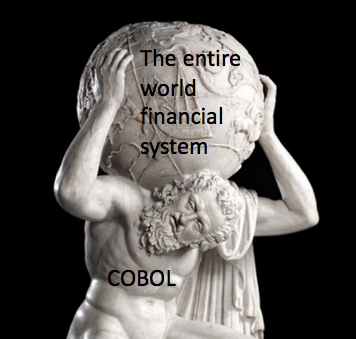 A dark mode friendly COBOL meme | ProgrammerHumor.io