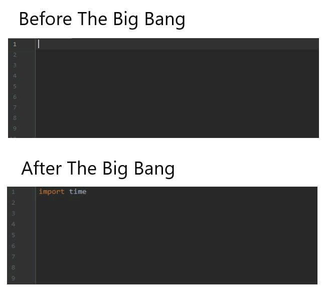 In the beginning, there was Python | python-memes | ProgrammerHumor.io