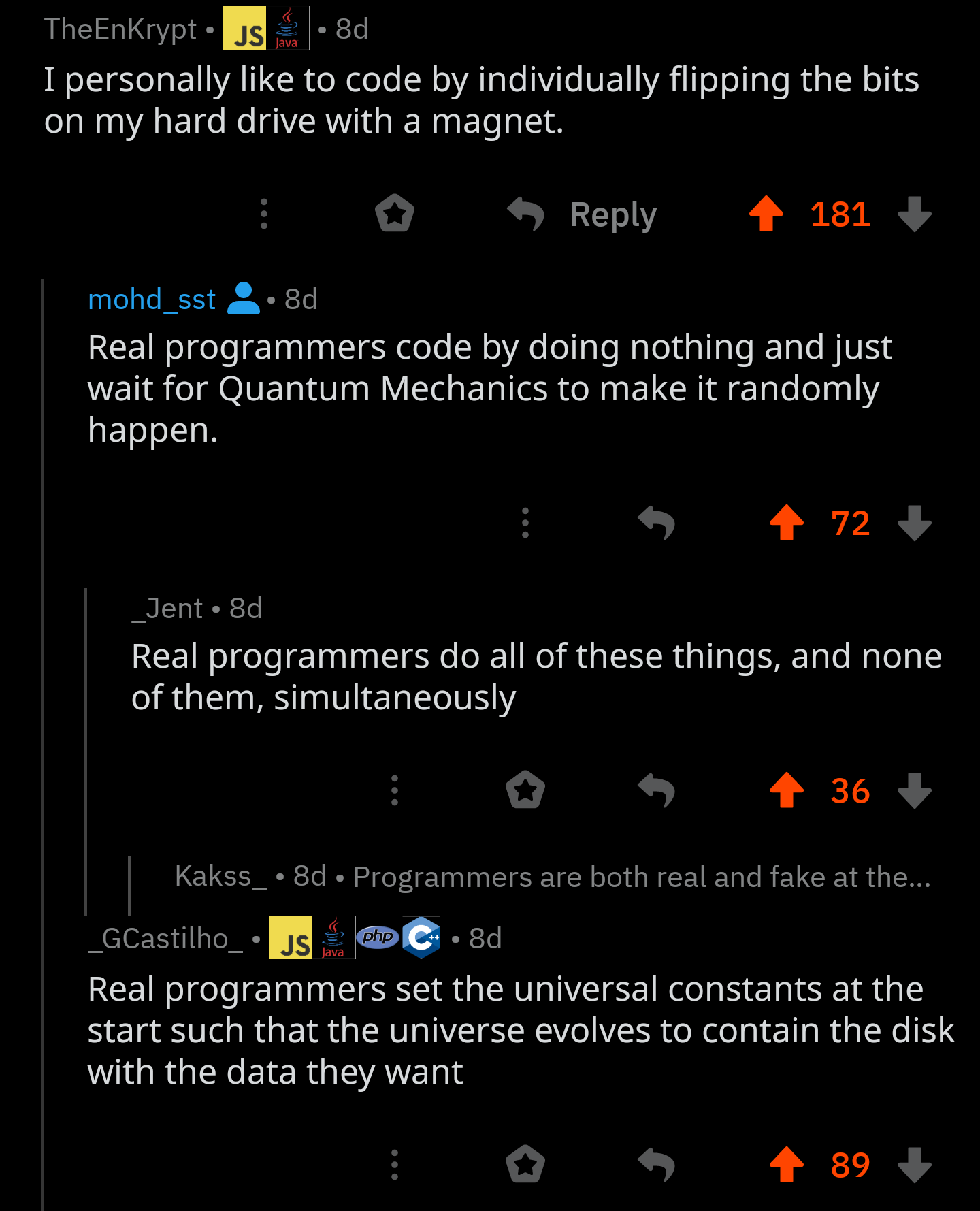 What real programmers do | programmer-memes, code-memes, program-memes, random-memes, data-memes, IT-memes, bot-memes, ML-memes, div-memes, cs-memes | ProgrammerHumor.io