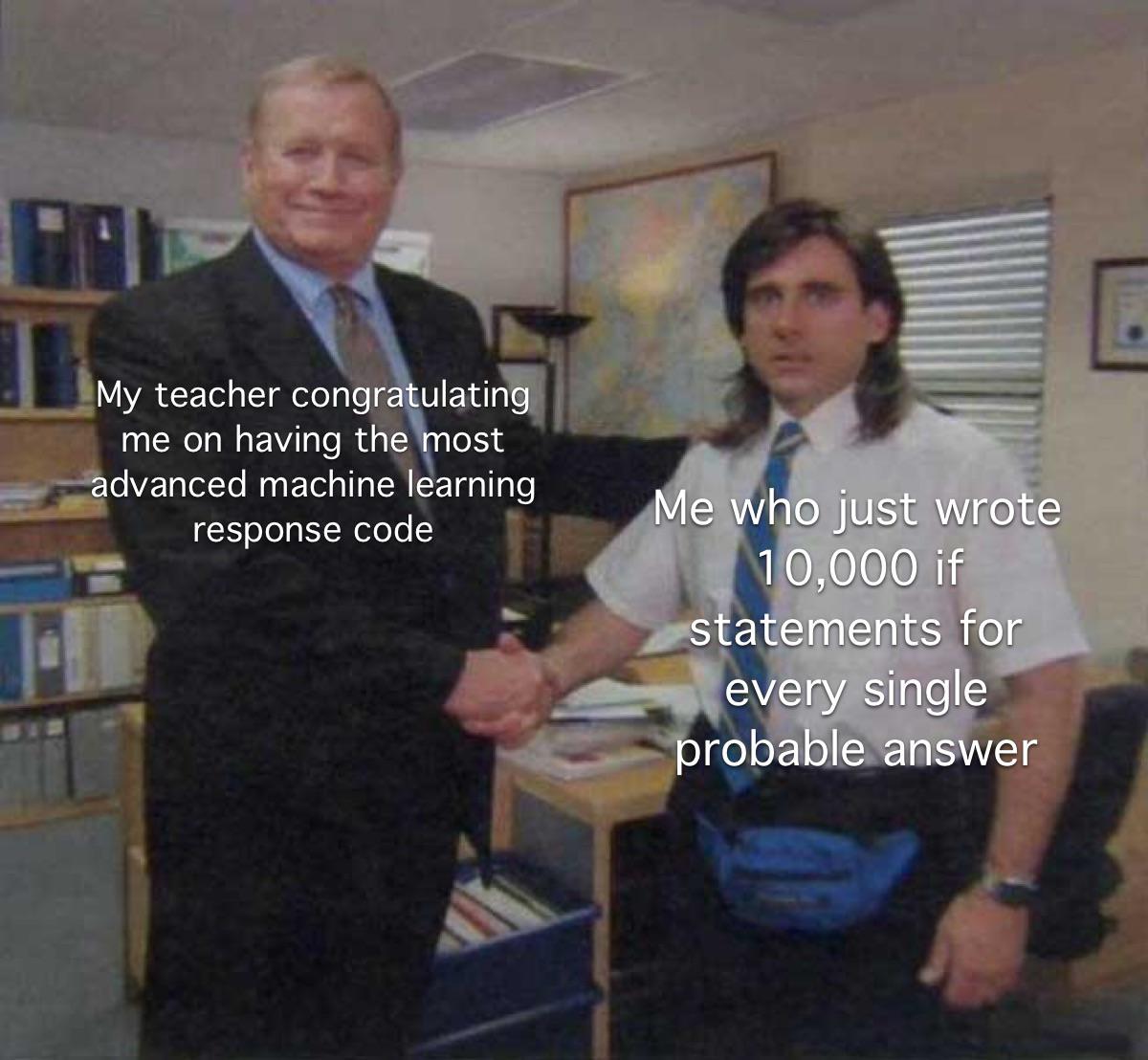 Probably easier than actual learning ML | ML-memes | ProgrammerHumor.io