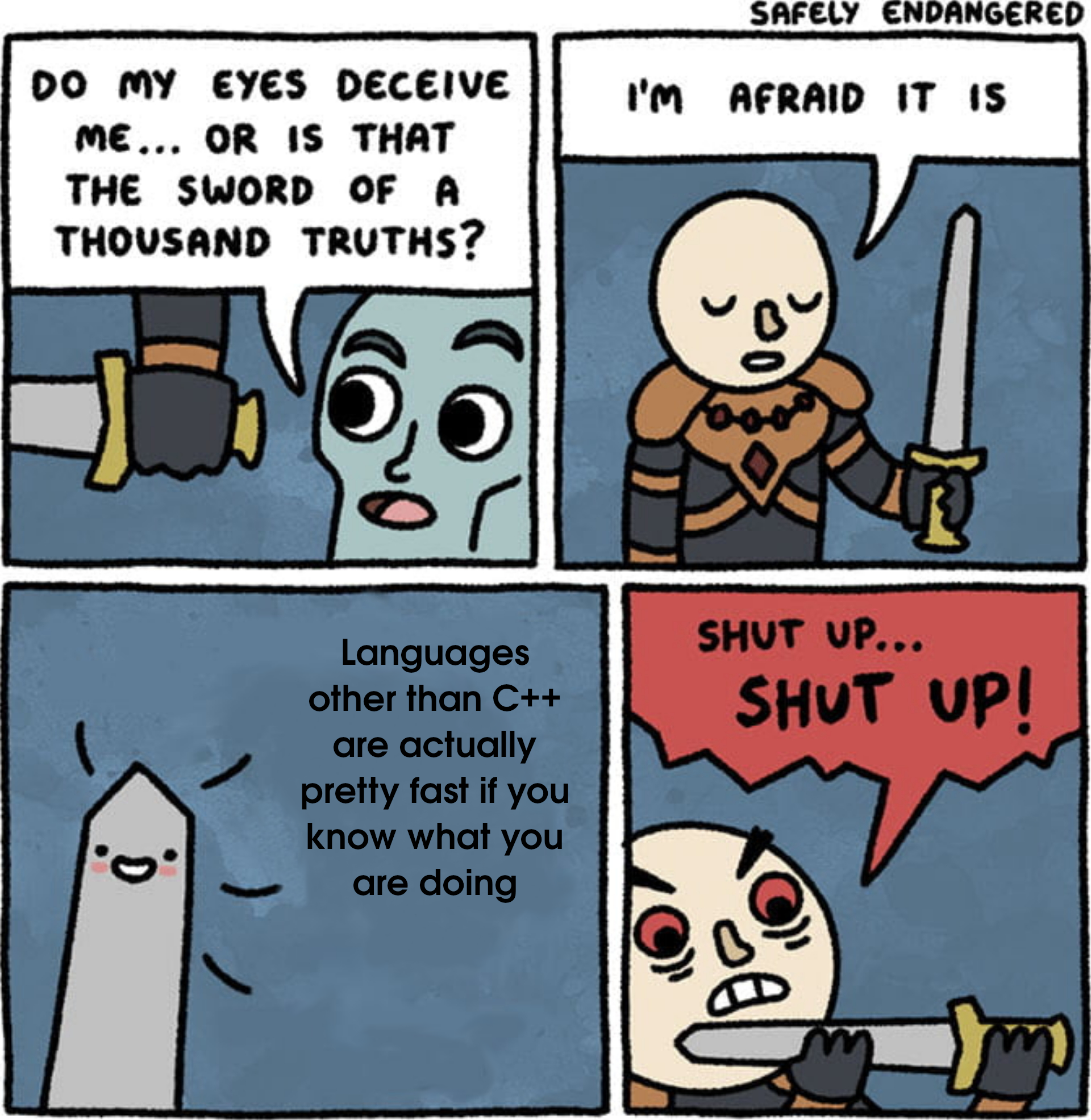 Don't want to admit it, but... | c++-memes, IT-memes, language-memes | ProgrammerHumor.io