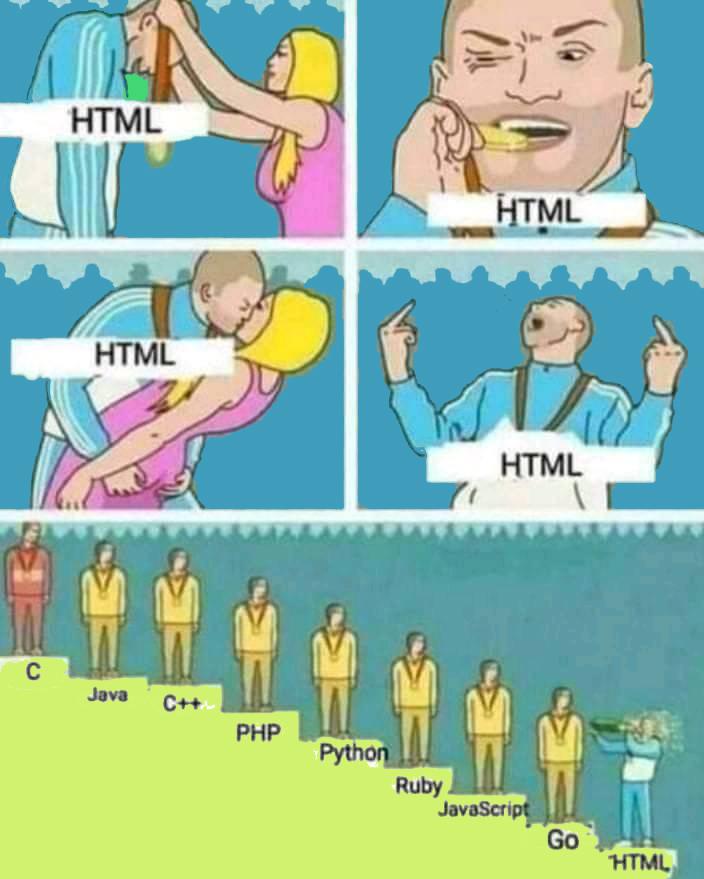 HTML is a great language | html-memes, ML-memes, language-memes | ProgrammerHumor.io