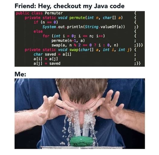 What did I just see? | code-memes, java-memes, string-memes | ProgrammerHumor.io