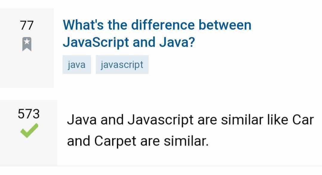 Javascript is the next version of Java. | javascript-memes, java-memes, version-memes | ProgrammerHumor.io