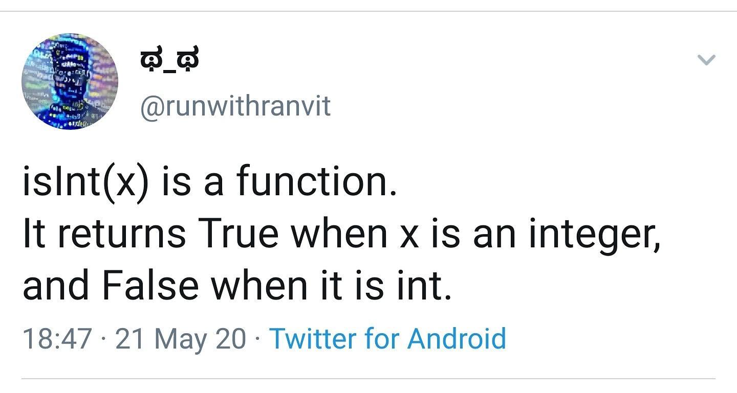 Even counts as a Math joke | android-memes, function-memes, IT-memes, twitter-memes | ProgrammerHumor.io