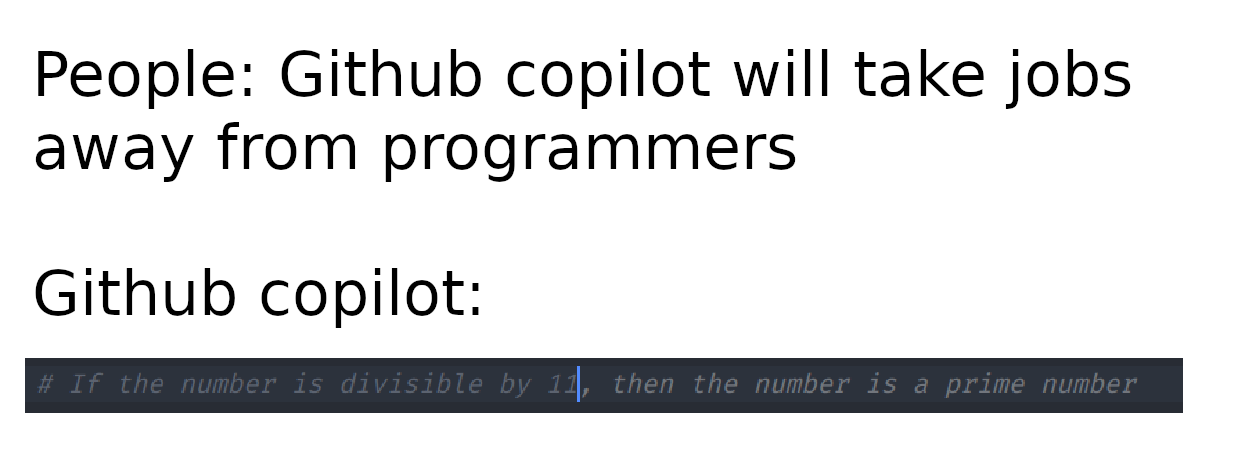 No copilot, this is not how it works | programmer-memes, program-memes, git-memes, github-memes, IT-memes | ProgrammerHumor.io