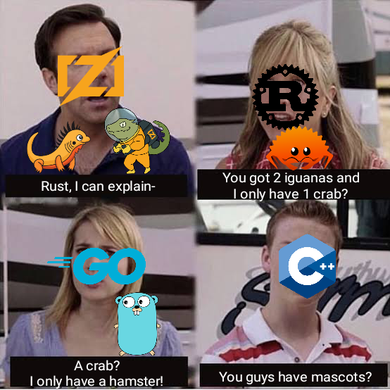 Zig: 1 mascot isn't enough | rust-memes | ProgrammerHumor.io