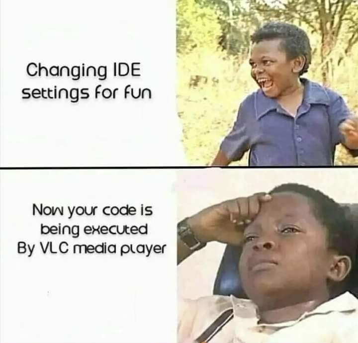 What did I do? | code-memes, ide-memes | ProgrammerHumor.io