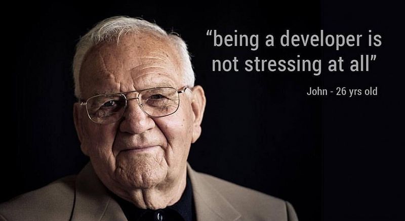 When they ask you if you have a stressful job | developer-memes | ProgrammerHumor.io