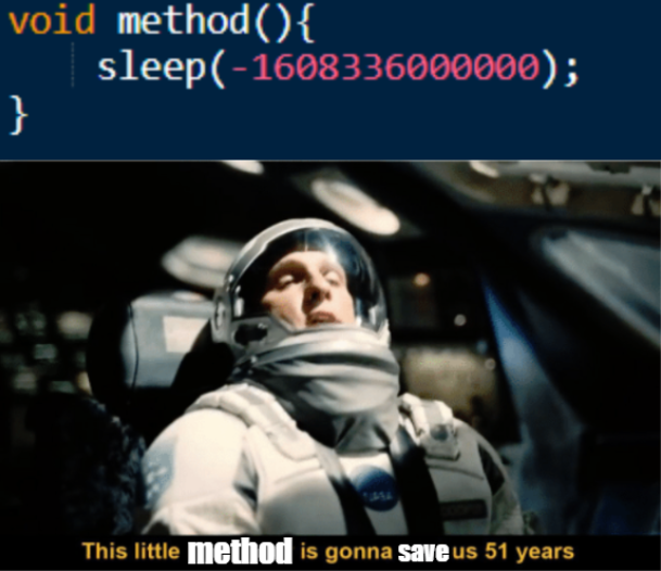 1608336000000 ms = 51 years | ProgrammerHumor.io