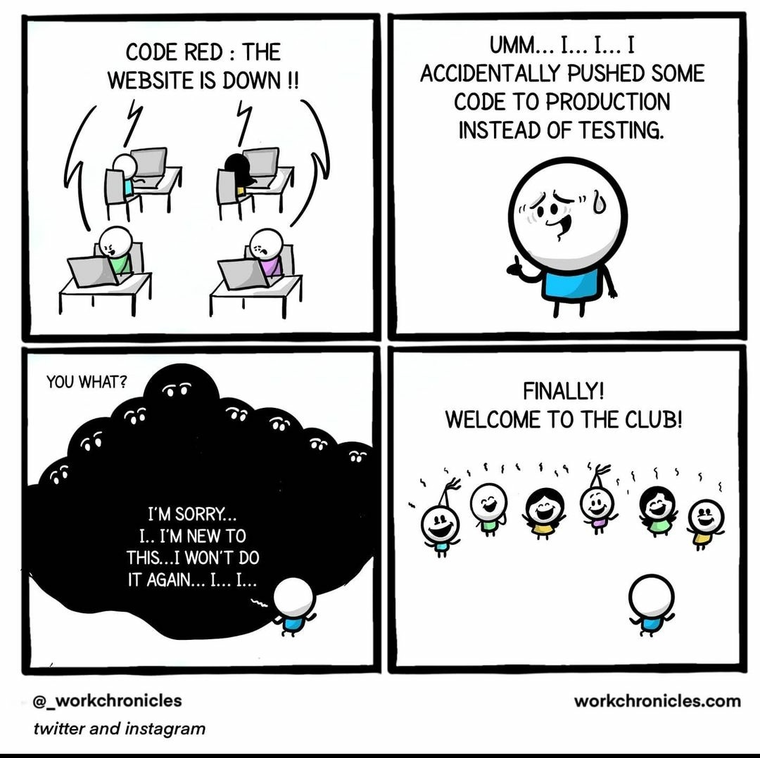 Just happened this to me today. I love my team. | code-memes, web-memes, website-memes, testing-memes, test-memes, production-memes, IT-memes, ide-memes, twitter-memes, product-memes | ProgrammerHumor.io