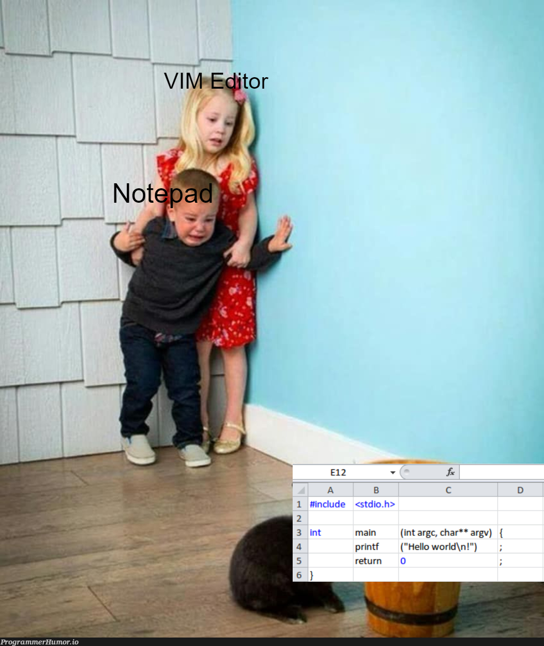 Excel As Editor | excel-memes, c-memes | ProgrammerHumor.io