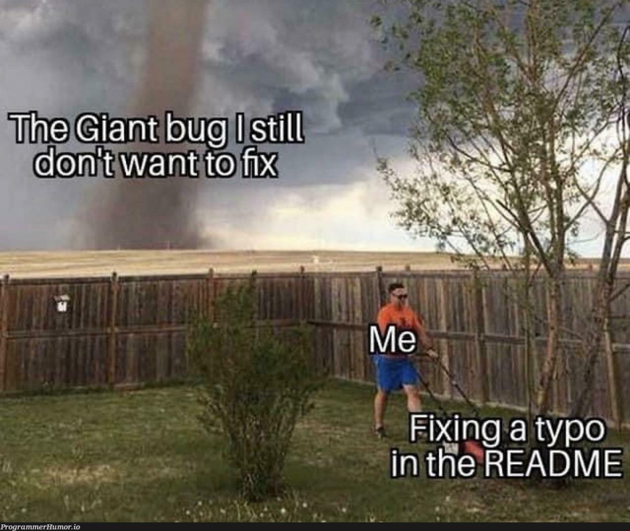 Boss: Did you fix the bug? Me: Ehm, no, but I did some major improvements for the client’s usability. | bug-memes, fix-memes, cli-memes | ProgrammerHumor.io