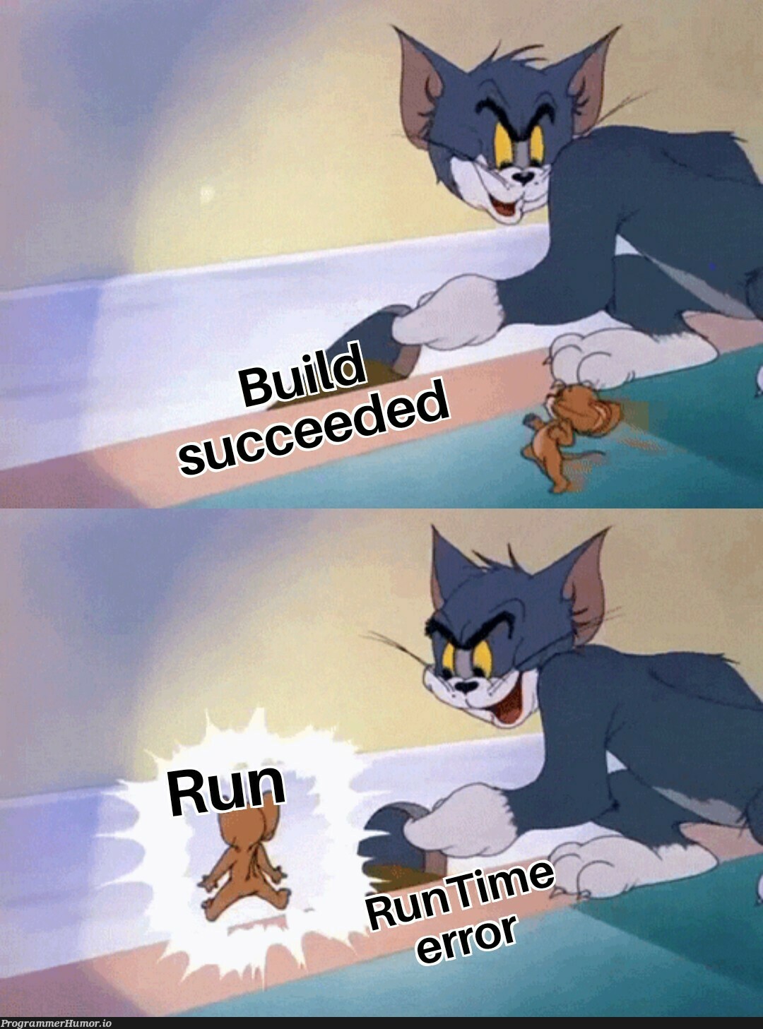 Brave of you to run without debugging. | debugging-memes, bug-memes, debug-memes | ProgrammerHumor.io