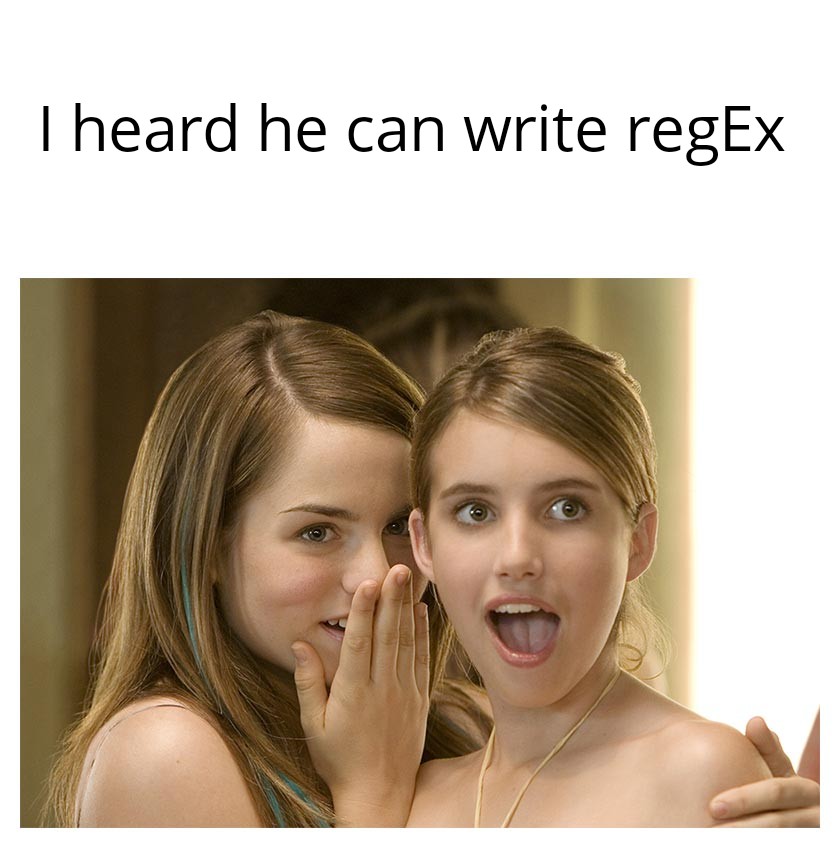 RegEx is cooler than abs | regex-memes | ProgrammerHumor.io