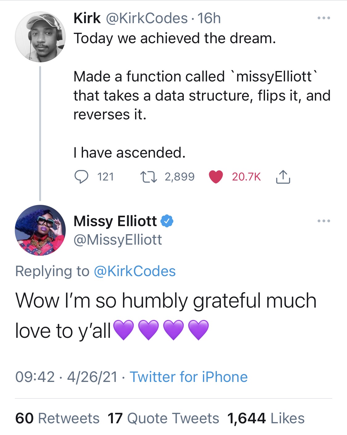 Who needs meaningful names when your names bring meaningful interaction? | code-memes, iphone-memes, data-memes, function-memes, twitter-memes, retweet-memes | ProgrammerHumor.io