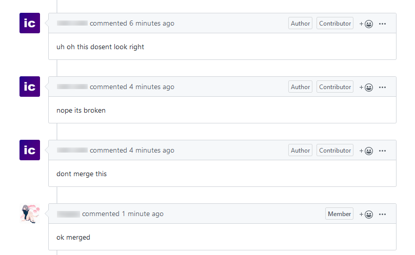 A tragic tale, told in four messages. | comment-memes | ProgrammerHumor.io