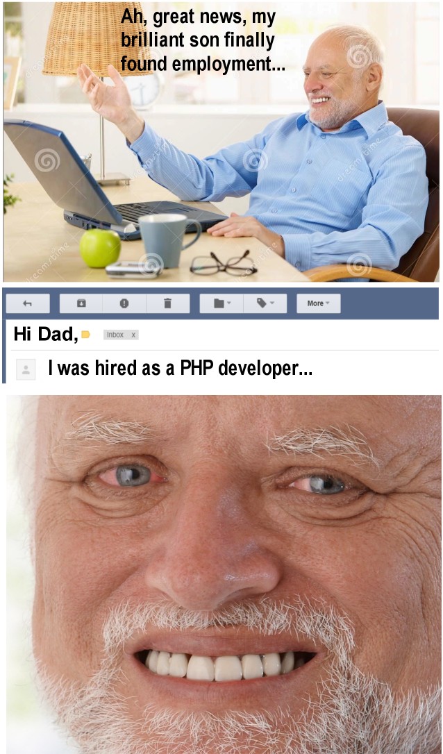 Hiding the pain | ProgrammerHumor.io