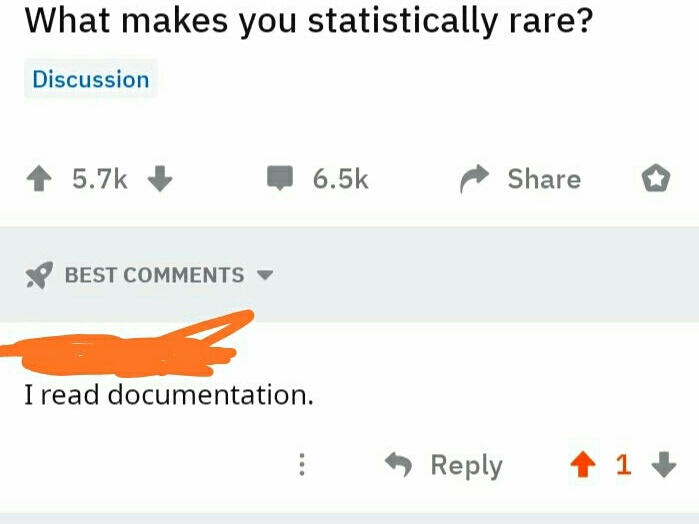 Rare... | documentation-memes, comment-memes | ProgrammerHumor.io