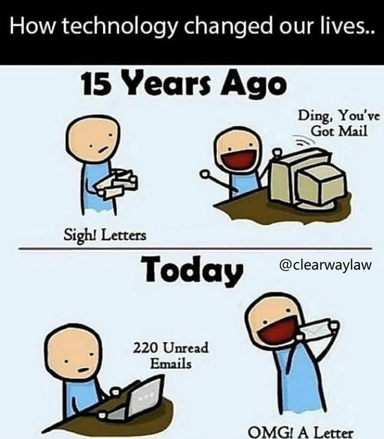 Did it use to be better? Or now? | tech-memes, technology-memes, email-memes, IT-memes | ProgrammerHumor.io