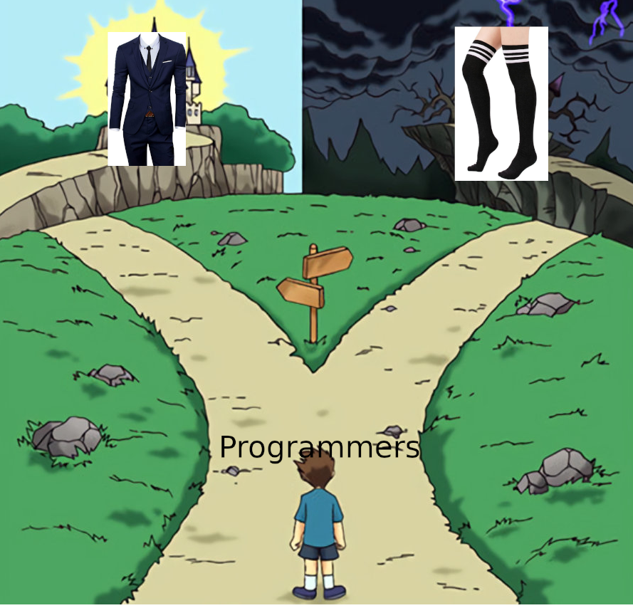 There are two possible routes, choose wisely | ProgrammerHumor.io