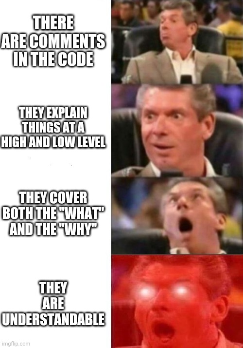 Comments always appreciated, but... | code-memes, comment-memes | ProgrammerHumor.io