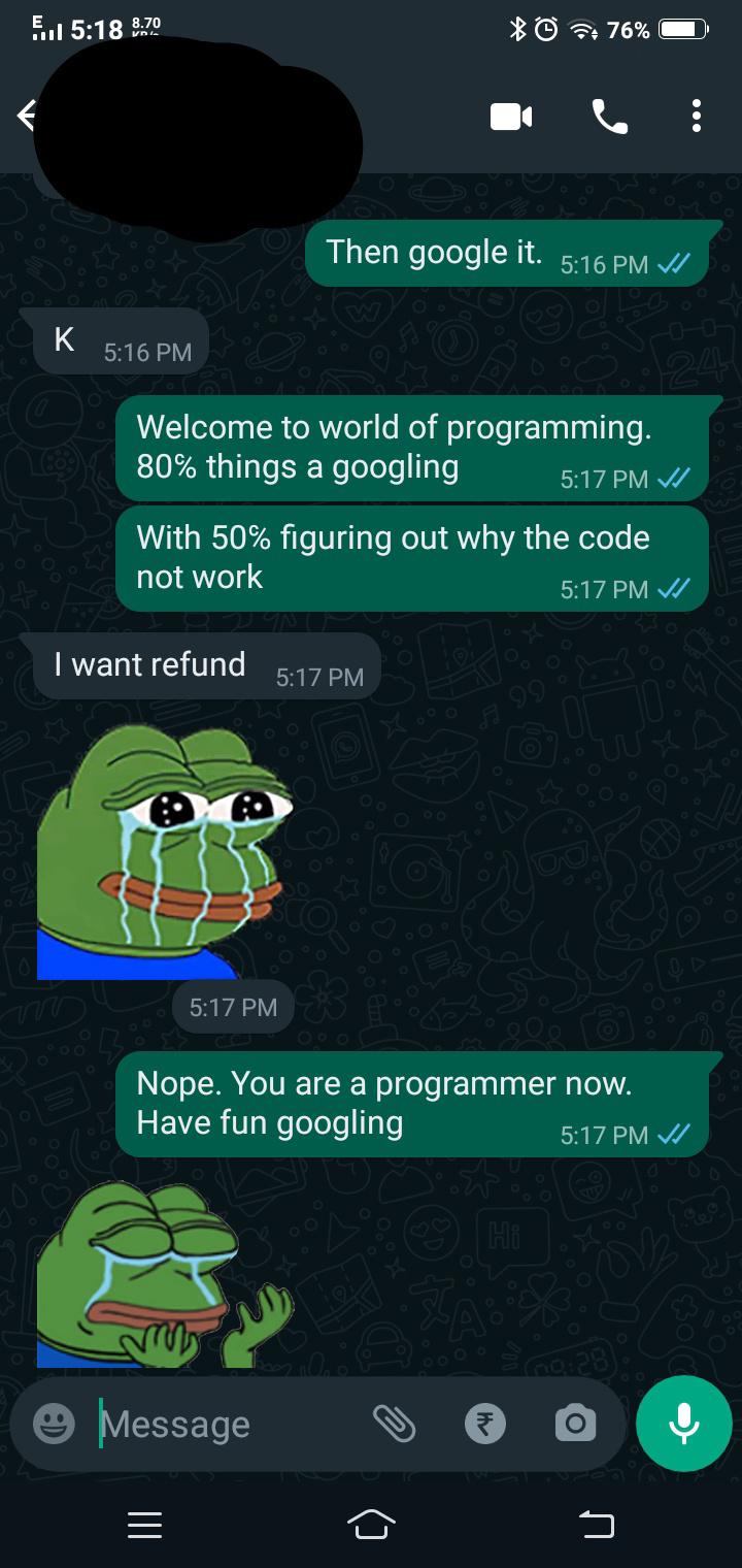 My sister started learning how to code today. | programming-memes, programmer-memes, code-memes, program-memes | ProgrammerHumor.io