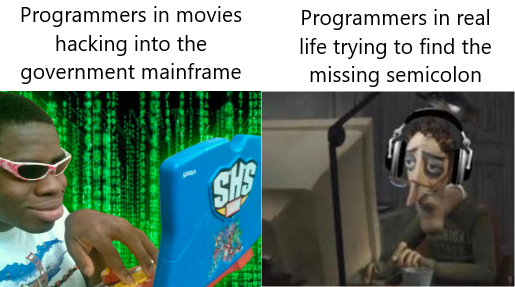 Not mine but this belongs here | programmer-memes, hacking-memes, program-memes, try-memes, semicolon-memes | ProgrammerHumor.io