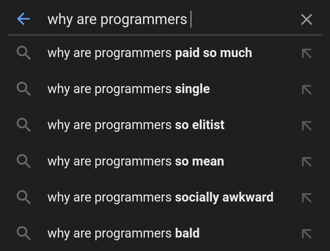 Why are we bald? | programmer-memes, program-memes | ProgrammerHumor.io