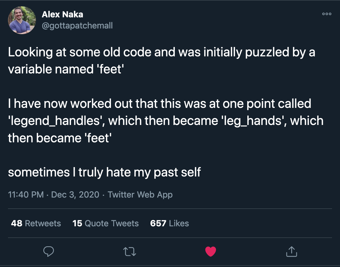 Don't mix anatomy and programming | programming-memes, code-memes, web-memes, program-memes, atom-memes, variable name-memes, twitter-memes, retweet-memes | ProgrammerHumor.io